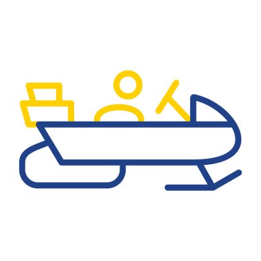 Kar mobil düz simge, vektör illüstrasyon basit tasarım