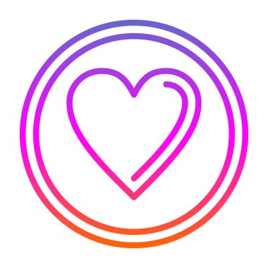 kalp ağı simgesi, vektör illüstrasyonu 