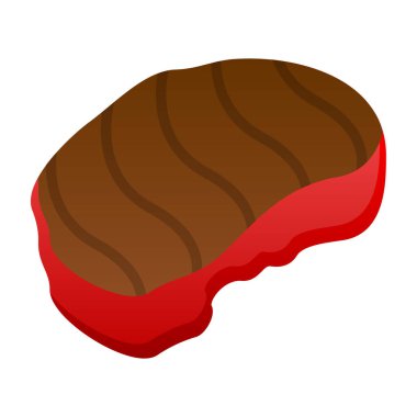 Çikolata şeker simge, izometrik stili