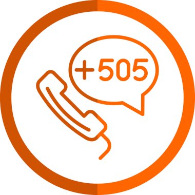 Turuncu modern simgenin vektör illüstrasyonu