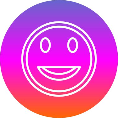 Moda tarzı ve vektör illüstrasyonunda emoji simgesi