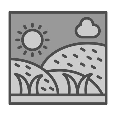 Vektör güneş simgesi illüstrasyonu