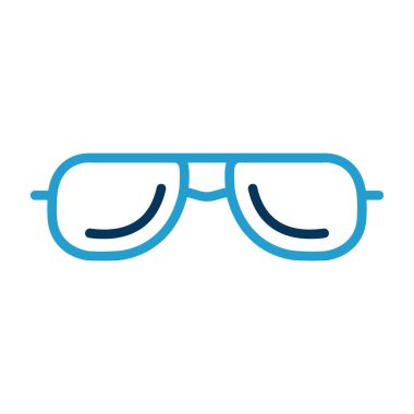 Güneş gözlüklerinin vektör illüstrasyonu modern grafik simgesi                       