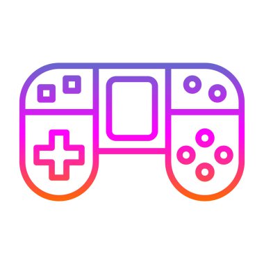 Gamepad Konsol vektör illüstrasyonu