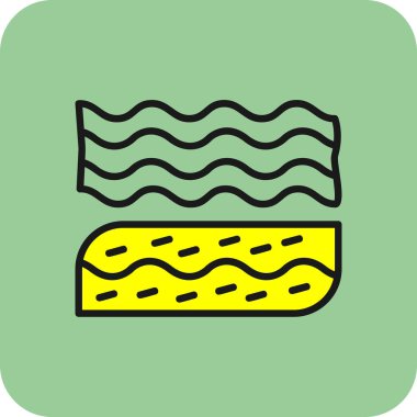 ekmek simgesi, vektör illüstrasyonu