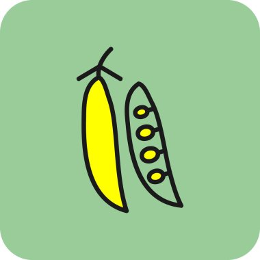 Bezelye. Web simgesi basit illüstrasyon           