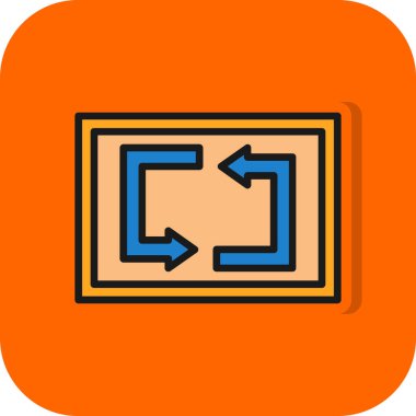 Web simgesi, vektör illüstrasyonunu tekrarla