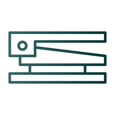 Kağıt ataç ikonu vektörü web ve mobil uygulamanız için beyaz arkaplanda izole edilmiş, ataç kağıt logosu kavramı