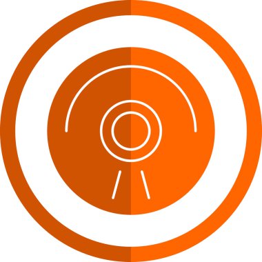 CD mi? Web simgesi basit illüstrasyon