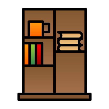 Kitap Davası ikon vektör illüstrasyonu