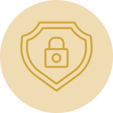 kalkan simgesi logo tasarımı element vektör çizimi 