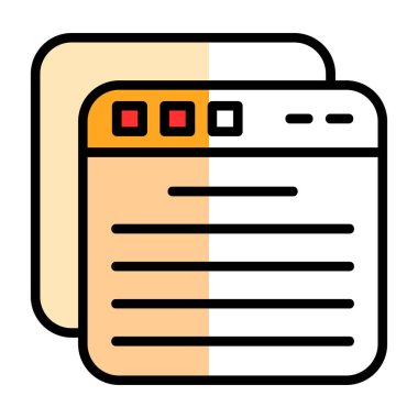 Kitap. Web simgesi basit illüstrasyon