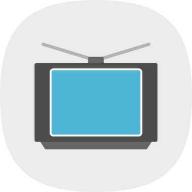 TV vektör simgesi. düz dizayn. 10 vektör.