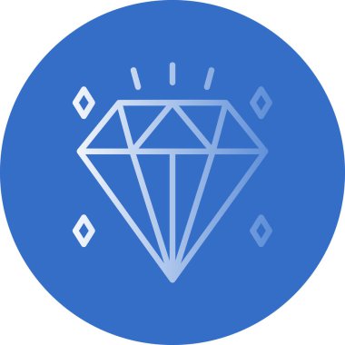 Elmas. Web simgesi basit illüstrasyon                     