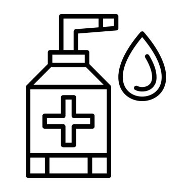 sanitizer bottle vector icon