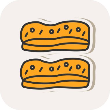 Gıda simgesinin vektör illüstrasyonu