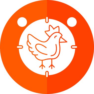 kuş simgesi, illüstrasyon vektörü düz tasarım