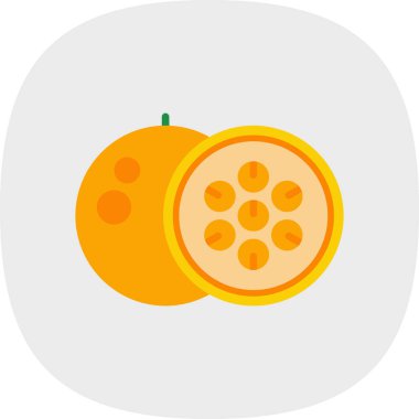 Çizgi film Passionfruit 'in vektör çizimi