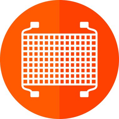 Balık ağı ağ ikonu vektör illüstrasyonu