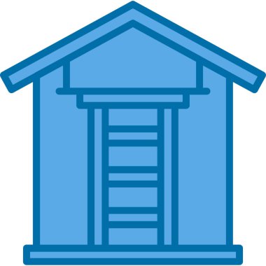 merdiven simgesi, vektör illüstrasyonu basit tasarım