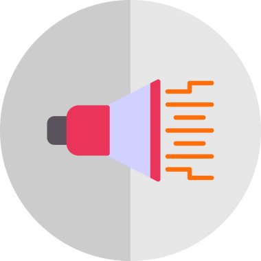 Konuşmacı. Web simgesi basit illüstrasyon