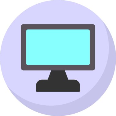 ekran simge vektör çizim 