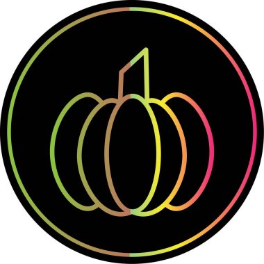 Pumpkin web icon vector illustration