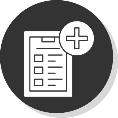 Kontrol listesi simgesi, vektör illüstrasyonu