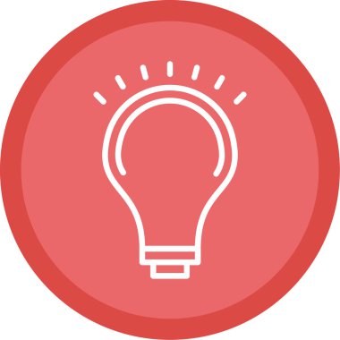 Ampul simgesi web basit illüstrasyon