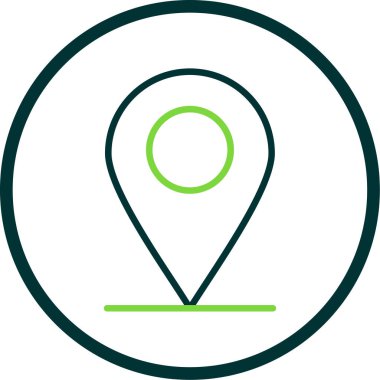 konum pin simgesi vektör illüstrasyonu 