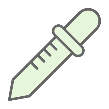 Renk seçici simgesi vektör illüstrasyonu beyaz üzerine izole edildi 