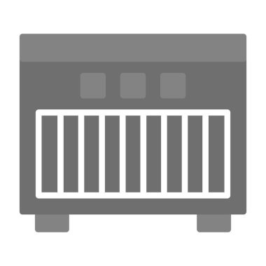 radyatör düz vektör simgesi