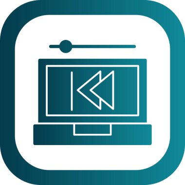 Geri dön, oku geri götür, sol vektör simgesi. Geriye, önceki düğme 