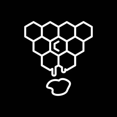 Basit Bal simgesi, vektör illüstrasyonu