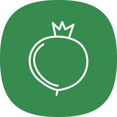 Nar meyve simgesinin vektör illüstrasyonu