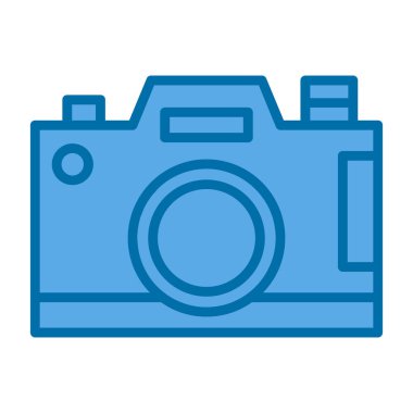 Kamera. Web simgesi basit illüstrasyon