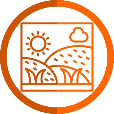 Modern b 'nin vektör illüstrasyonu güneşin ikonundan yoksun