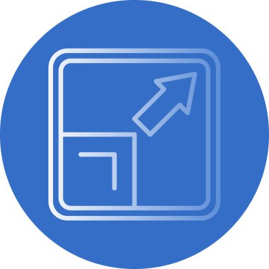 Ok. Web simgesi basit illüstrasyon