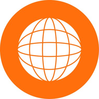 Küresel simge vektör illüstrasyonu