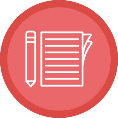 belge simgesi, vektör illüstrasyonu basit tasarım