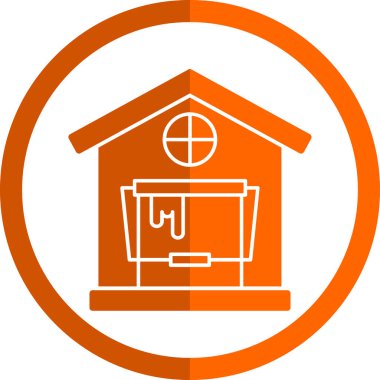 Ev. Web simgesi basit illüstrasyon