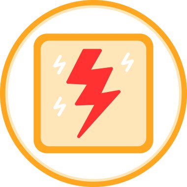 elektrik güç simgesi vektör illüstrasyonu