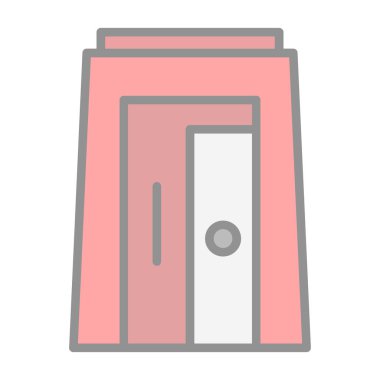 kapı simgesi vektör illüstrasyonu