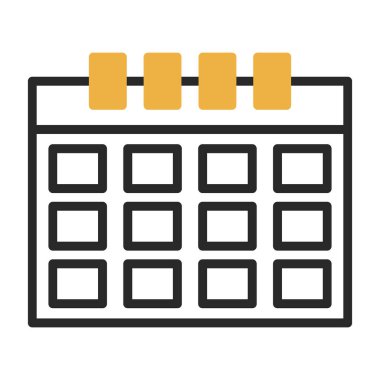 basit takvim simgesini, vektör çizim