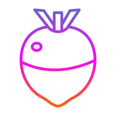 Rutabaga web simgesi vektör illüstrasyonu