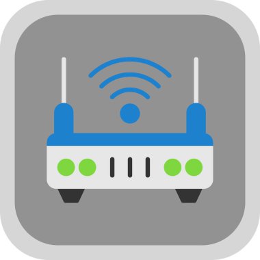 wifi internet yönlendirici vektör çizimi 