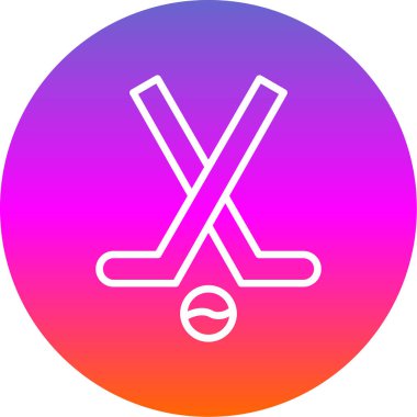 Modern Hokey simgesinin vektör çizimi                          