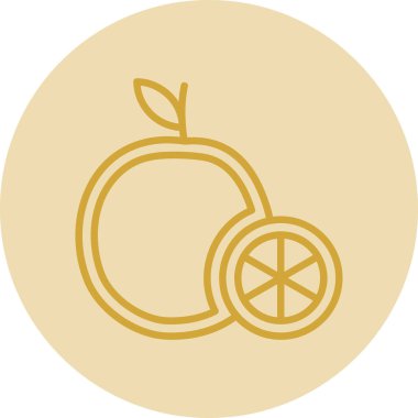 Turuncu simgenin vektör illüstrasyonu