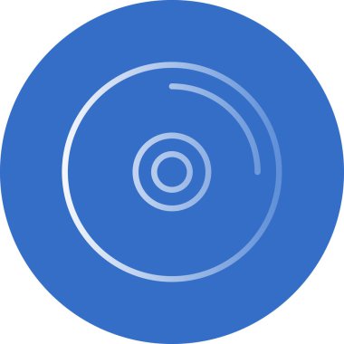 CD mi? Web simgesi basit illüstrasyon