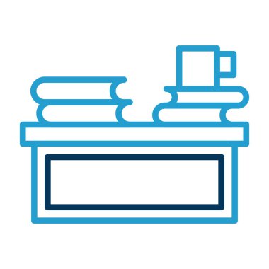 Kitap ve kitap ikonu vektör çizimi tasarımı